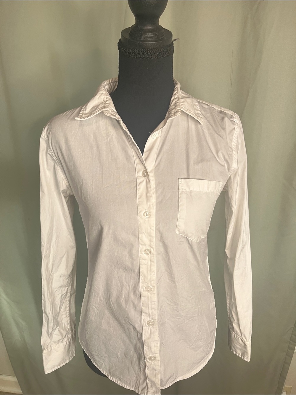 Steven Alan Classic White Long-Sleeve Dress Shirt